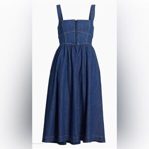 Reformation Indigo Denim Midi Dress